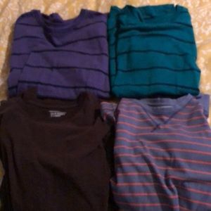 Old Navy shirts (Size L); 2 short/2 long sleeve